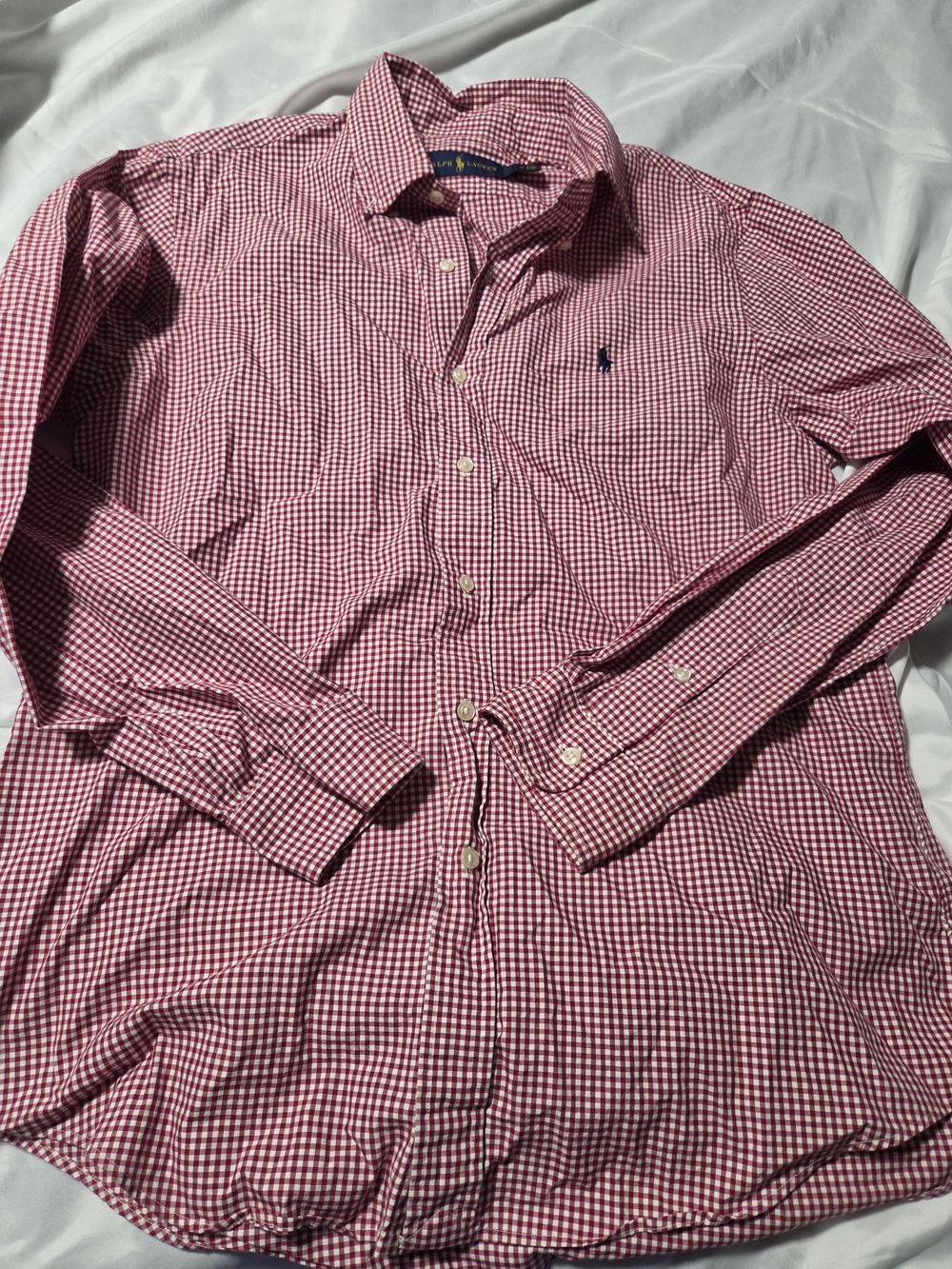 Polo by Ralph Lauren Men’s Red Gingham Button-Down Shirt Medium